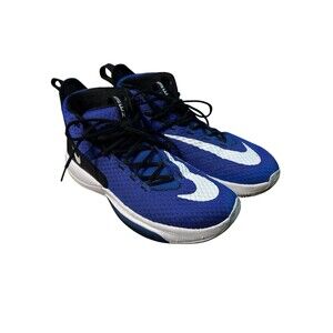 Nike Zoom Rise TB Mens Basketball Shoes Size 14 Royal Blue White Black Sneakers